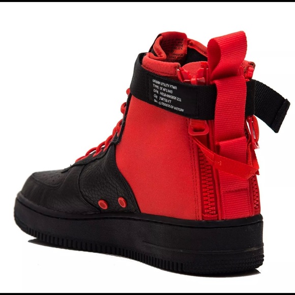 Sf Af1 Mid - Nike - Size 9 Men’s- Black/Red New!!! - Picture 5 of 5